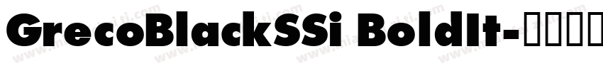 GrecoBlackSSi BoldIt字体转换